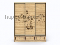 Трехдверный шкаф-купе Корсар в новом окне